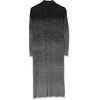 image:imageCable Stitch Womens Ombre Ribbed Long Cardigan Striped Color Blocked Open Front Long Sleeve Knit Sweater Coat Medium BlackGrey